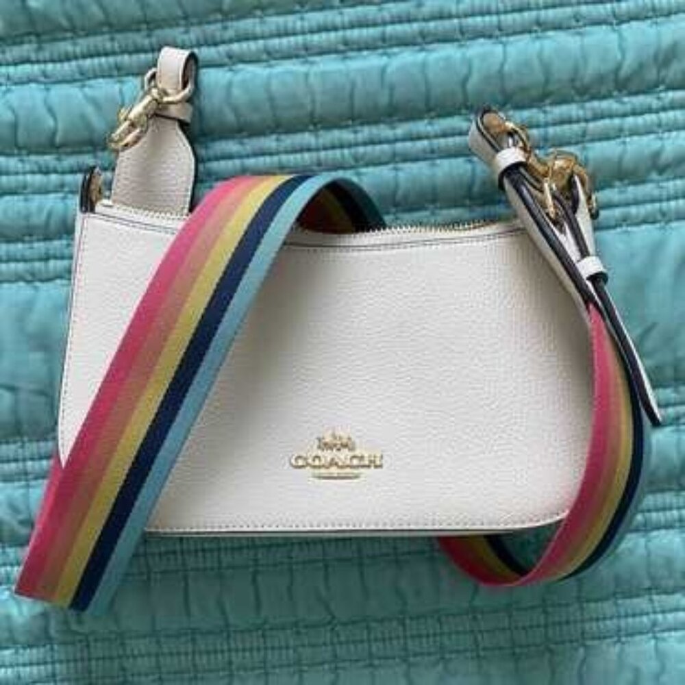 Coach Jess Baguette Rainbow Strap